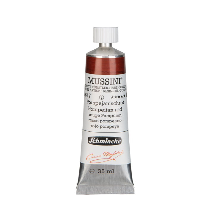 Oljne barve Schmincke MUSSINI 35 ml – 647 Pompejsko rdeča