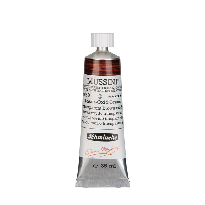 Oljne barve Schmincke MUSSINI 35 ml – 669 Oksidno rjava prozorna