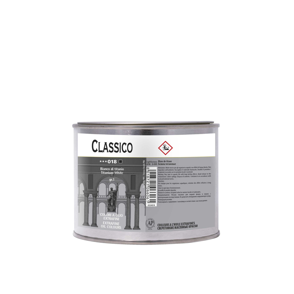 Oljna barva Maimeri Classico - 500 ml | izberite odtenek – Slonokoščena črna