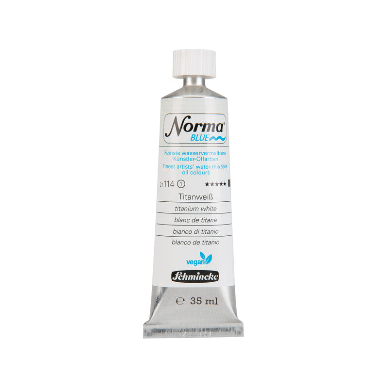 Oljne barve Schmincke Norma Blue 35 ml – 114 Titanova bela