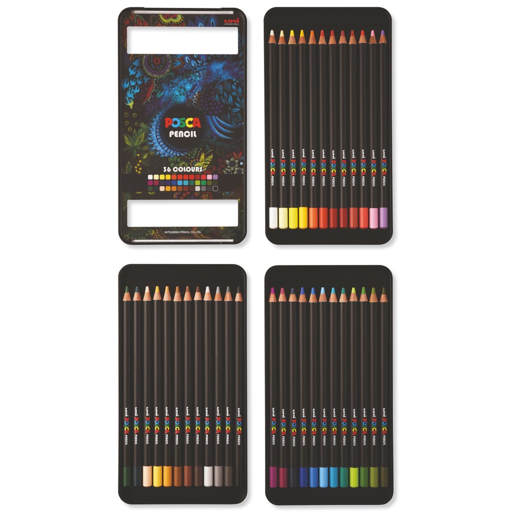 Oljni pasteli Posca KPE-200 36C – komplet, mešane barve
