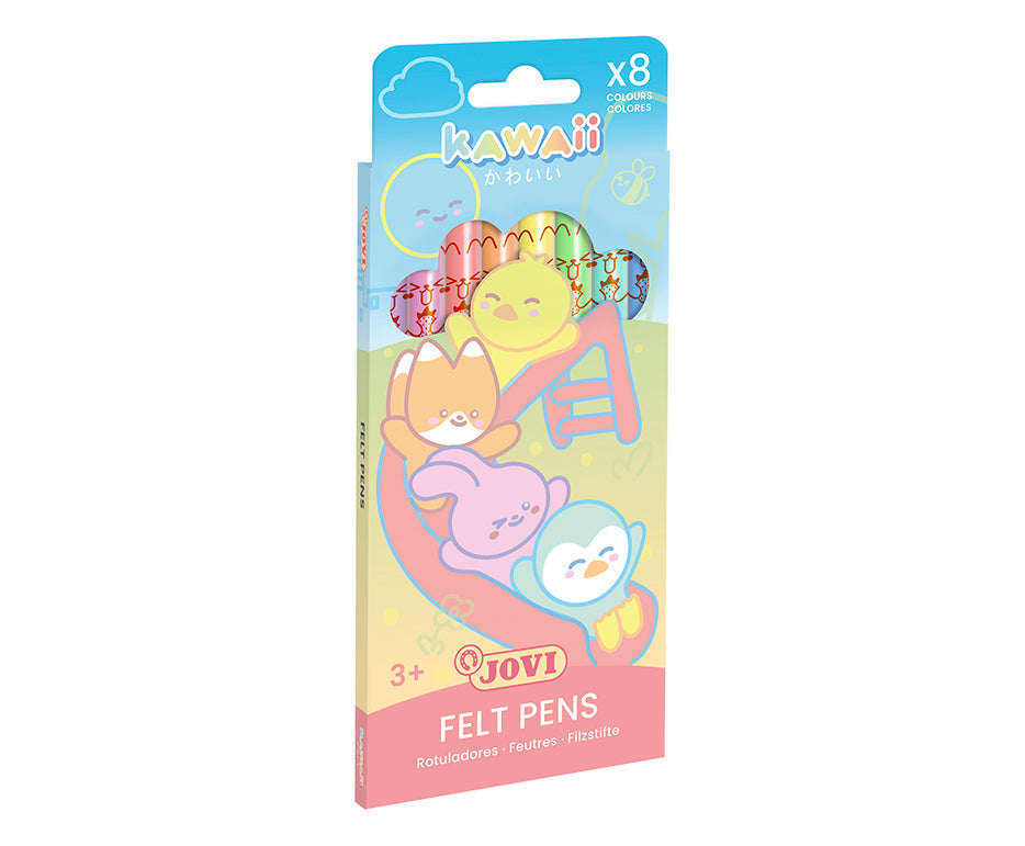 Otroški flomastri JOVI Kawaii / set 8 kosov - 3 mm