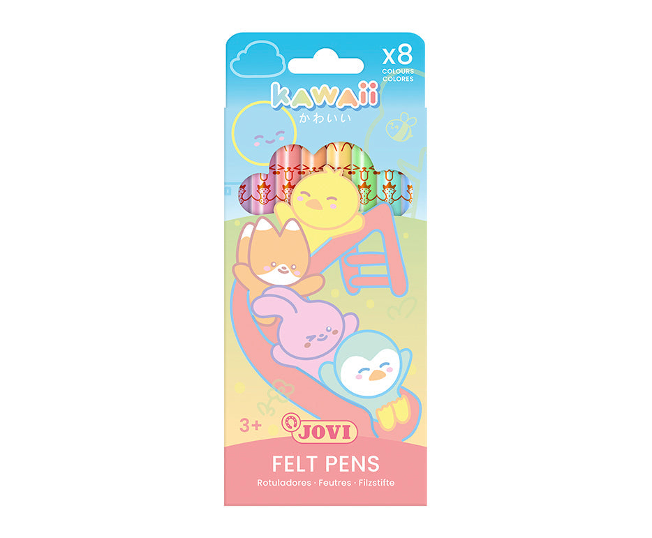 Otroški flomastri JOVI Kawaii / set 8 kosov - 3 mm