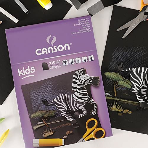 Otroški skicirni blok CANSON Kids 220 g - 10 listov, 24 x 32 cm, lepljen