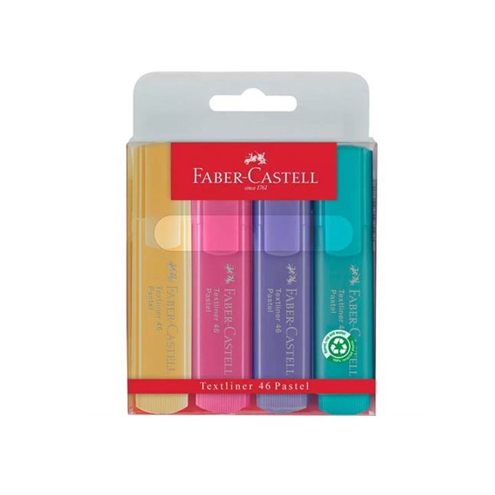 Označevalniki Faber-Castell 46 Pastel - komplet 4 kosov