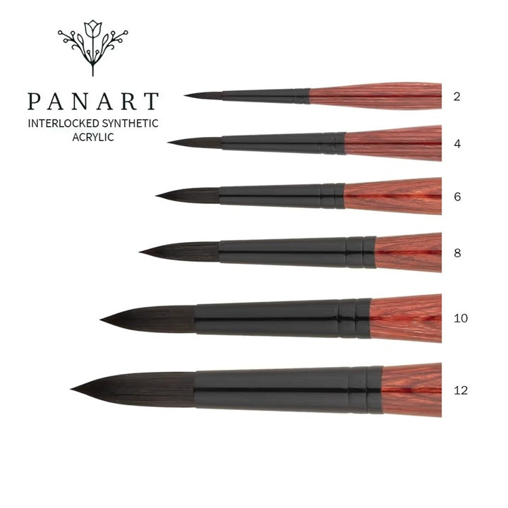 PanArt 3302 Okrogli čopič za akrilne barve | Različne velikosti – pogled 2