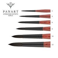 PanArt 3302 Okrogli čopič za akrilne barve | Različne velikosti – pogled 2