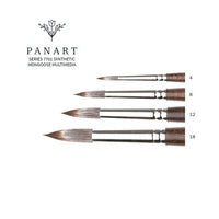 PanArt 7701 Okrogla krtača - sintetične ščetine Mongoose | Različne velikosti