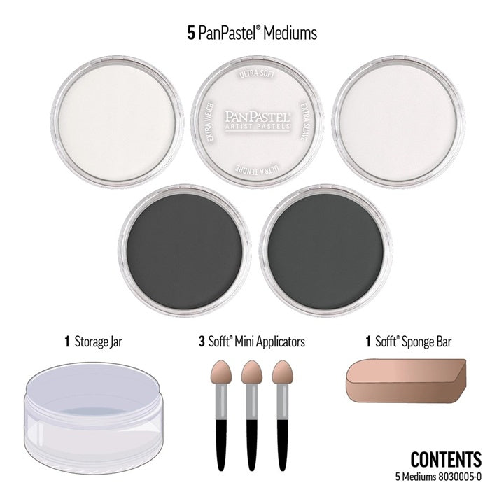 PanPastel Golden Pastel Media Set - 5 kosov – pogled 3