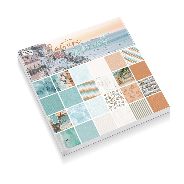 Papir za scrapbooking 24 listov 30.5 x 30.5 - Motiv morje