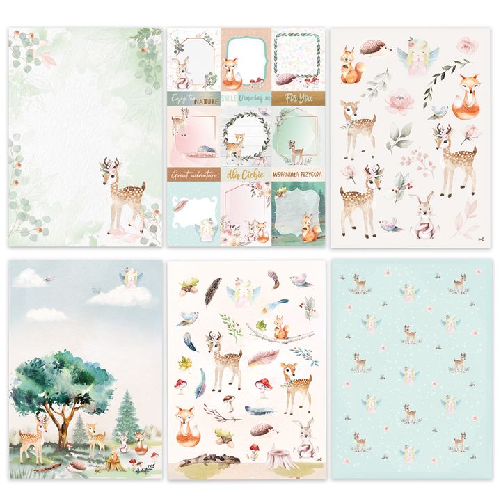 Papir za scrapbooking A4 Magical Forest — slika 2