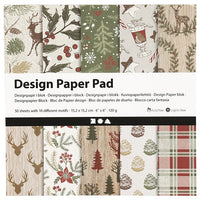 Papir za scrapbooking Christmas 15.2 x 15.2 cm - 50 listov