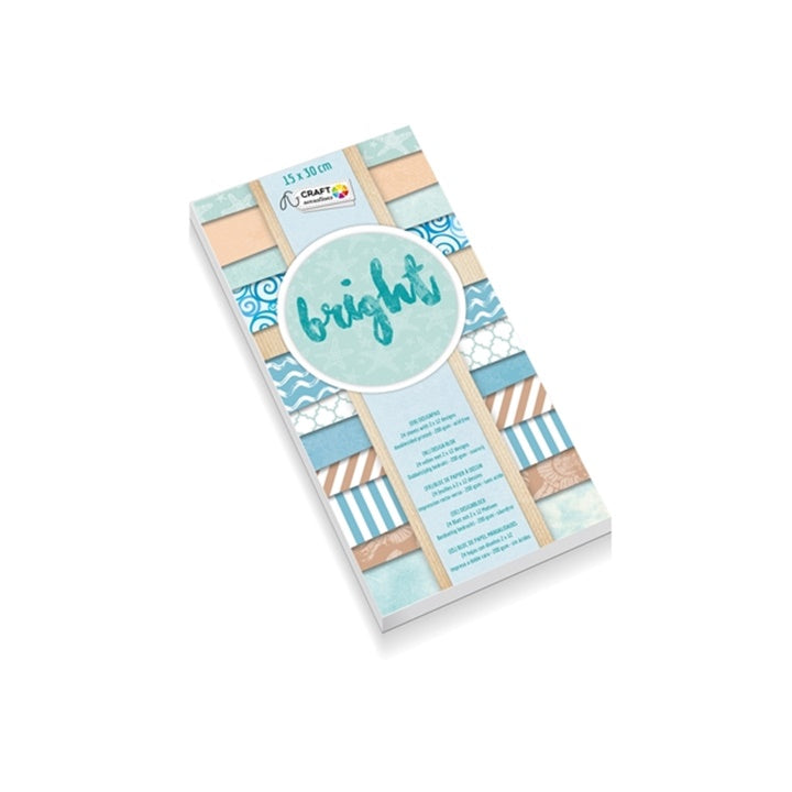 Papir za scrapbooking tehniko Craft Sensations 15x30 cm - 24 listov | različni dizajni