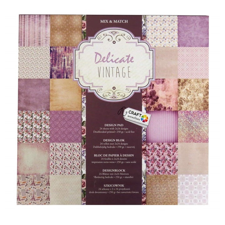 Papir za scrapbooking tehniko Craft Sensations 30.5x30.5 cm - 24 listov | različni dizajni