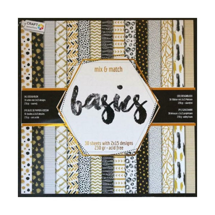 Papir za scrapbooking tehniko Craft Sensations 30.5x30.5 cm - 30 listov | različni dizajni