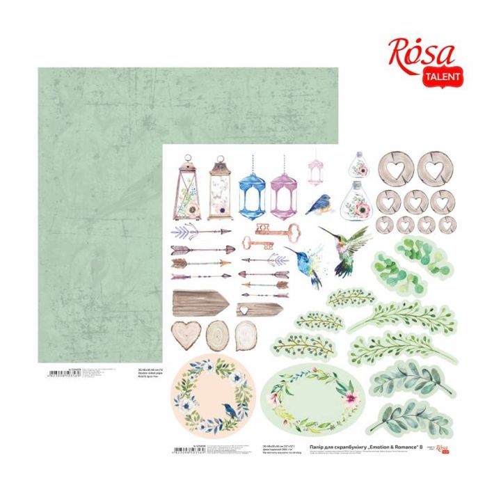 Papirji za scrapbooking 30.48 x 30.48 cm Emotion and Romance | različni motivi — slika 7