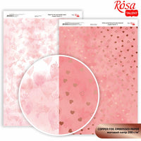 Papirji za scrapbooking Hearts A4 | različni odtenki — slika 3