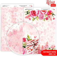 Papirji za scrapbooking Love Mood A4 | različni motivi — slika 2