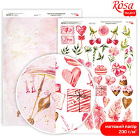 Papirji za scrapbooking Love Mood A4 | različni motivi — slika 7