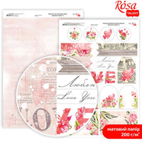 Papirji za scrapbooking Love Mood A4 | različni motivi — slika 8