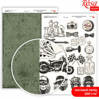 Papirji za scrapbooking Mens Style A4 | različni motivi — slika 7