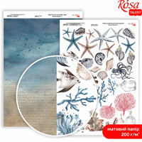 Papirji za scrapbooking Ocean Dreams A4 | različni motivi — slika 8