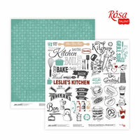 Papirji za scrapbooking 30.48 x 30.48 cm Recipe book | različni motivi — slika 5