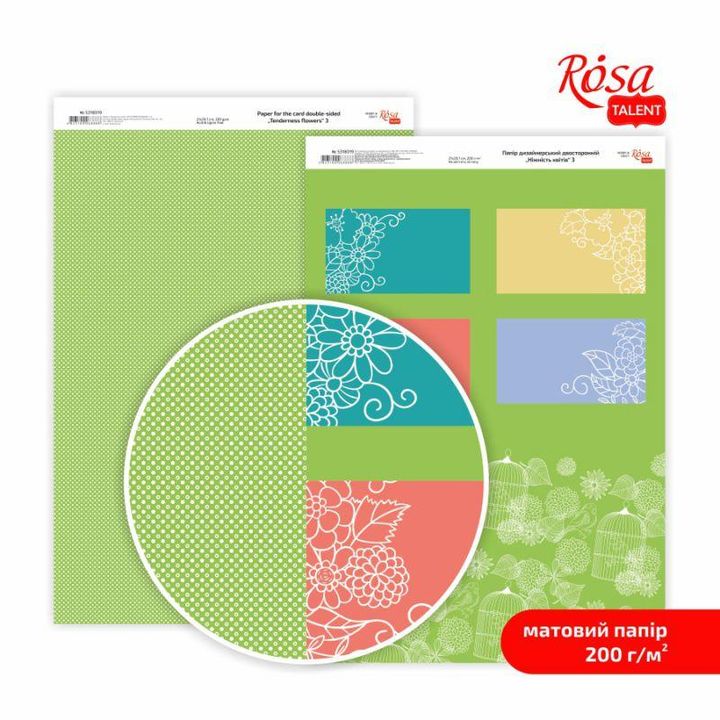 Papirji za scrapbooking Tenderness flowers A4 | različni motivi — slika 4