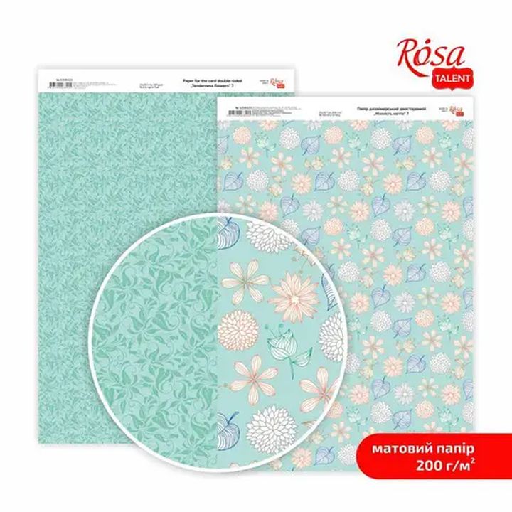 Papirji za scrapbooking Tenderness flowers A4 | različni motivi — slika 8