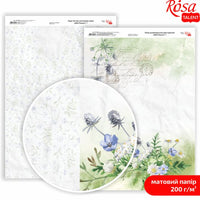 Papirji za scrapbooking Wild Flowers A4 | različni motivi — slika 2