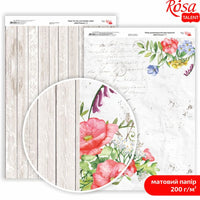 Papirji za scrapbooking Wild Flowers A4 | različni motivi — slika 4