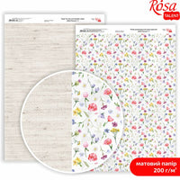 Papirji za scrapbooking Wild Flowers A4 | različni motivi — slika 5