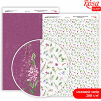 Papirji za scrapbooking Wild Flowers A4 | različni motivi — slika 6
