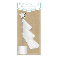 Papirnata dekoracija božično drevo 24 cm — slika 2