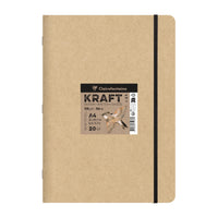 Papirni blok Kraft CLAIREFONTAINE 115 g/m² – A5 – A4, 20 listov