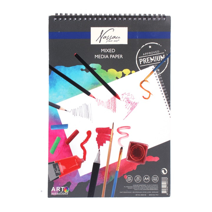 Papirni blok Mixed Media Nassau Fine Art A4 – 20 listov