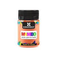 MAMBO Pastelna akrilna barva za tekstil in usnje 50ml – 106 breskev
