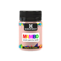 MAMBO Pastelna akrilna barva za tekstil in usnje 50ml – 109 karamelno bež