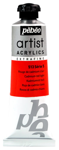 Pebeo Artist akrilna barva 37 ml – Svetlo kadmij rdeča