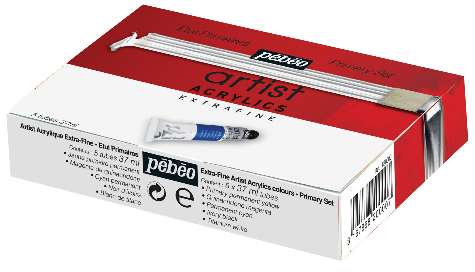 Set akrilnih barv Pebeo Artist 5 x 37 ml