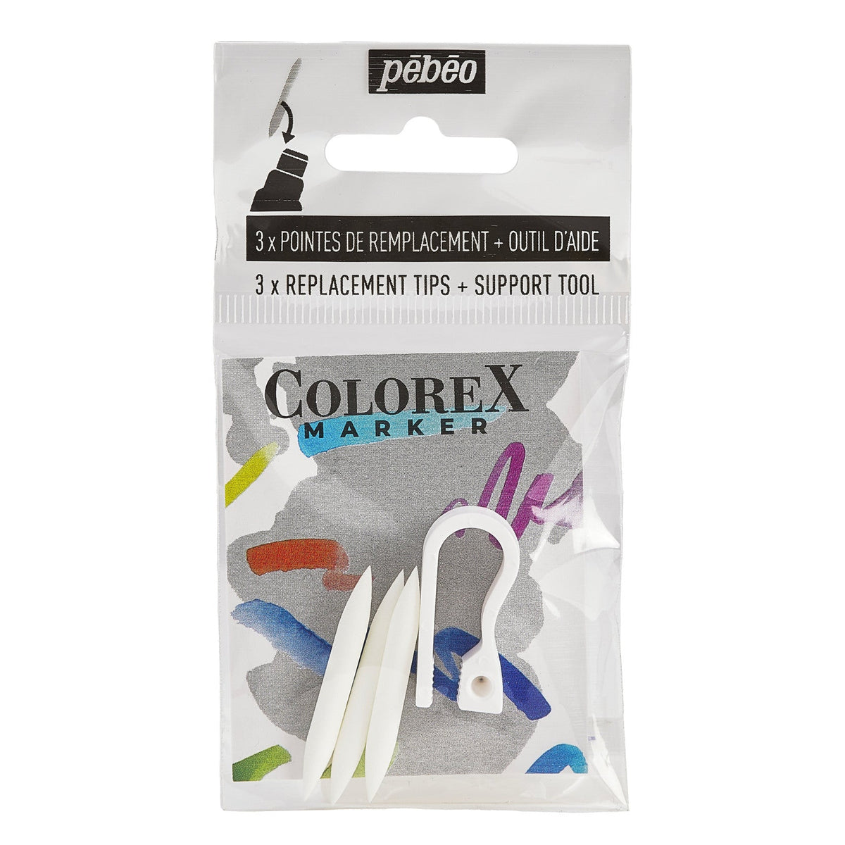 Pebeo Colorex komplet nadomestnih konic za flomastre 1 mm – 3 kos