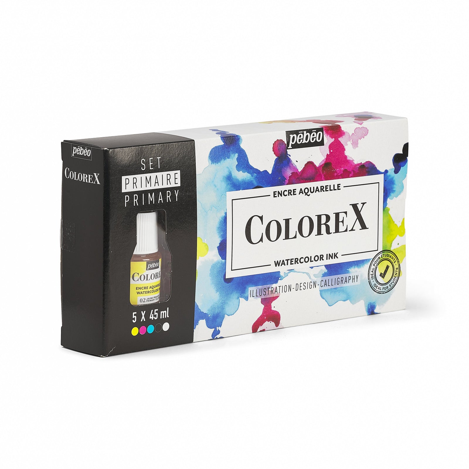 Pebeo Colorex set akvarelnih črnil 5 x 45 ml
