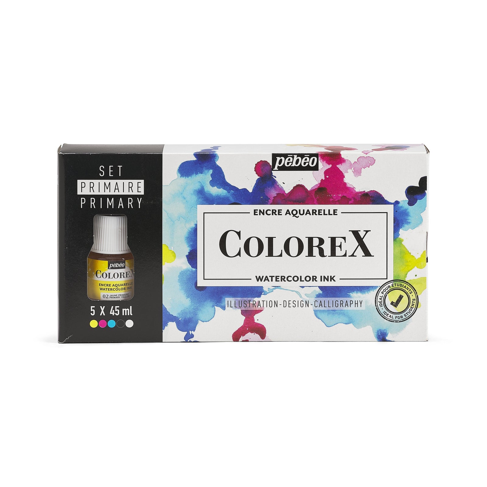 Pebeo Colorex set akvarelnih črnil 5 x 45 ml