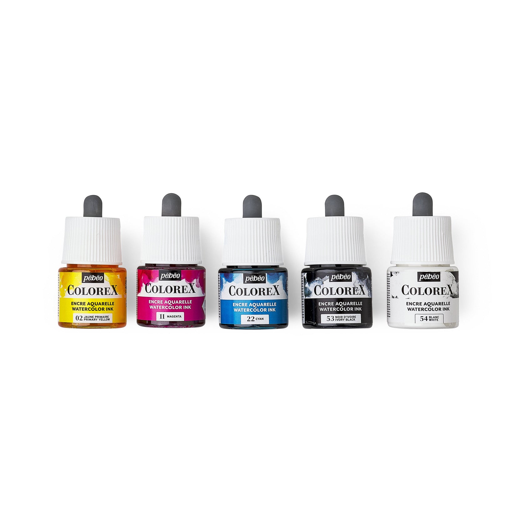 Pebeo Colorex set akvarelnih črnil 5 x 45 ml