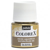 Pebeo Colorex tekoči akvarel 45 ml – Bogato zlata