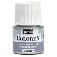 Pebeo Colorex tekoči akvarel 45 ml – Srebrna
