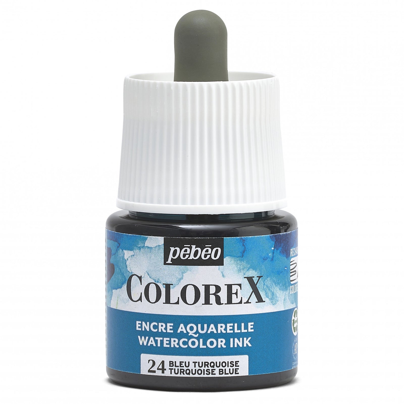 Pebeo Colorex tekoči akvarel 45 ml – Turkizno modra
