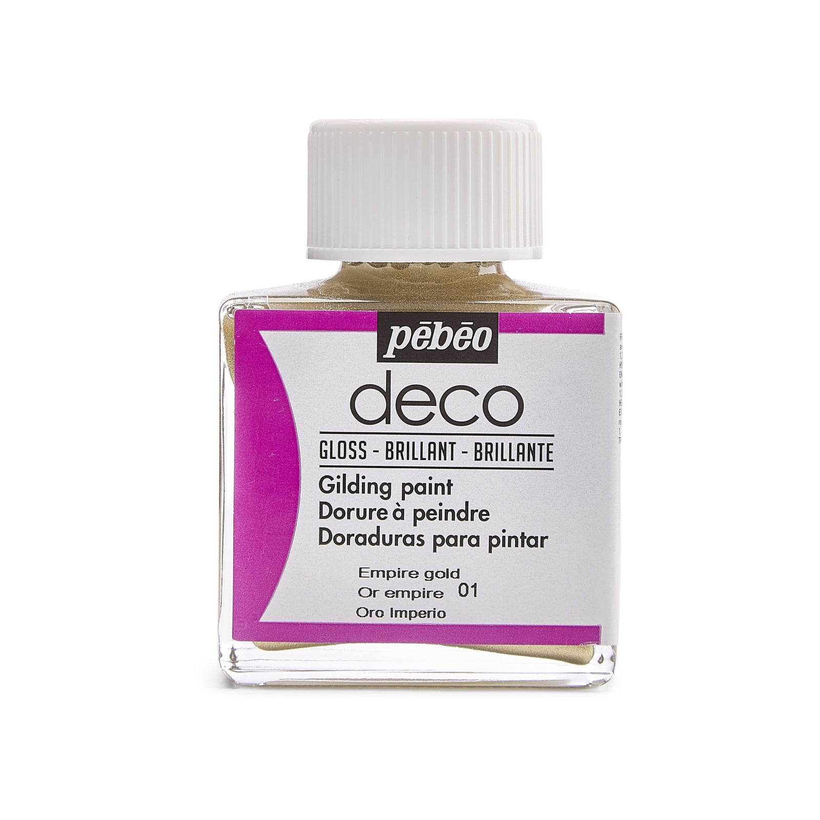 Dekorativna akrilna barva Pebeo Deco sijajna 75 ml - zlata
