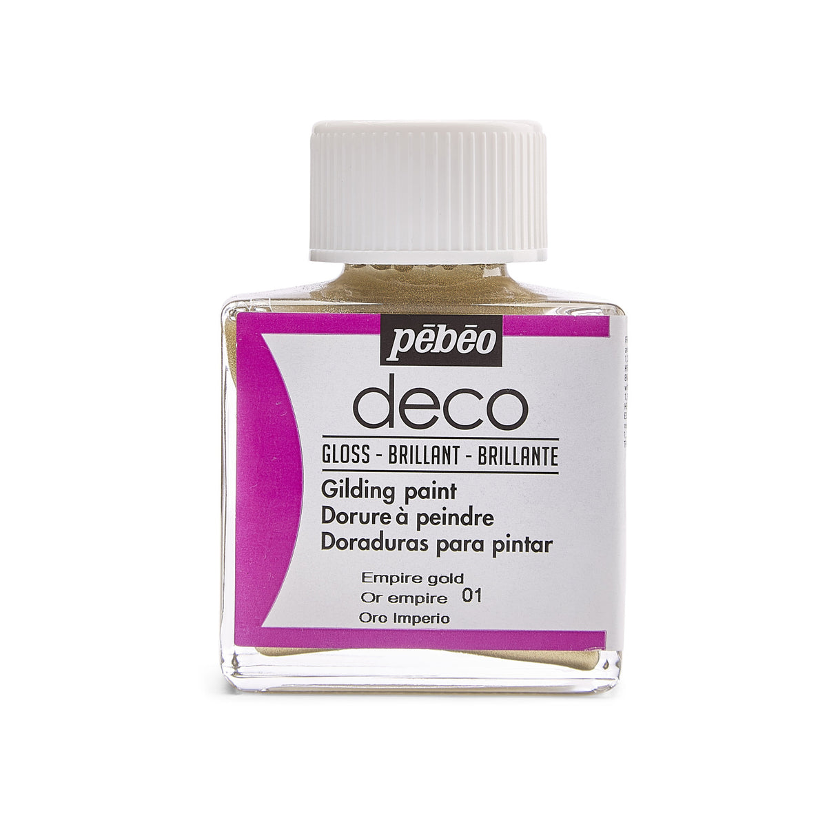 Dekorativna akrilna barva Pebeo Deco sijajna 75 ml - zlata