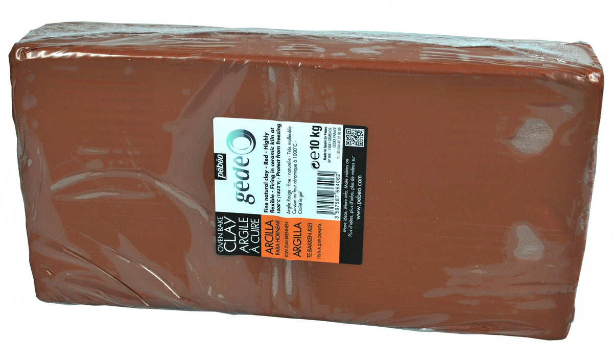 Pebeo Gédéo lončarska glina 5 kg rdeča – 10 kg červená